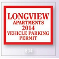 Parking Permit-Static Stick/ Face Application (3"x3")